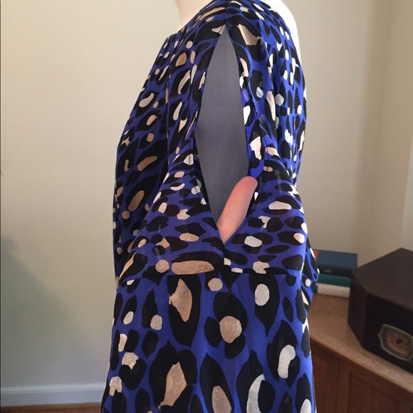 Trina Turk blue sheer dress - Picture 4 of 7